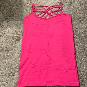 Triple criss cross cami tank